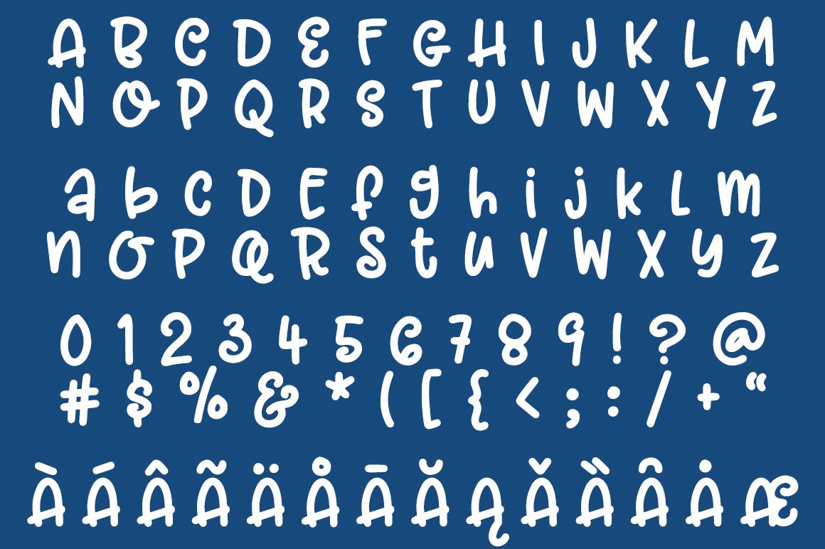 Garlic Butter: a tasty fun font! preview image.