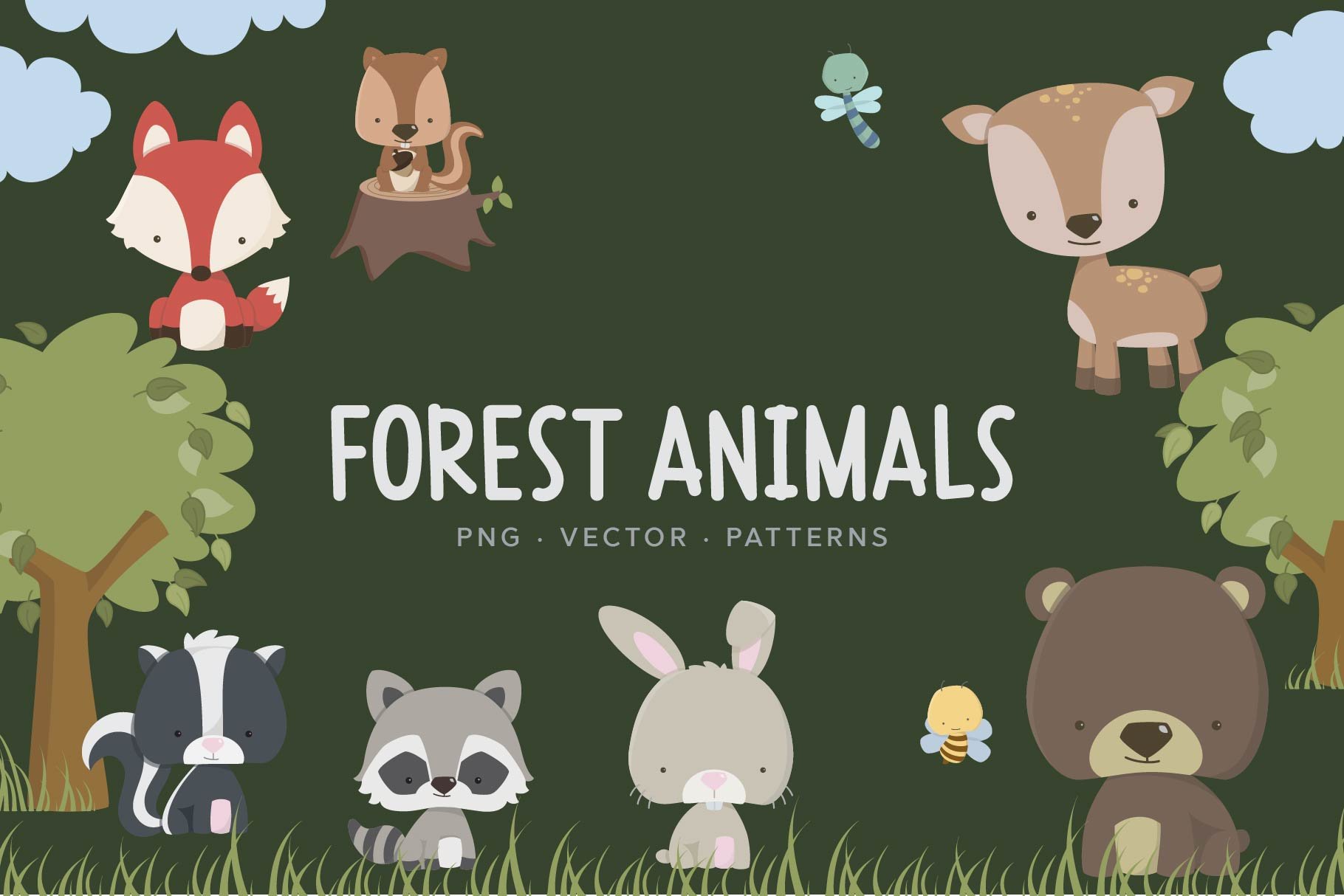 Little Forest Animals & Patterns cover image.