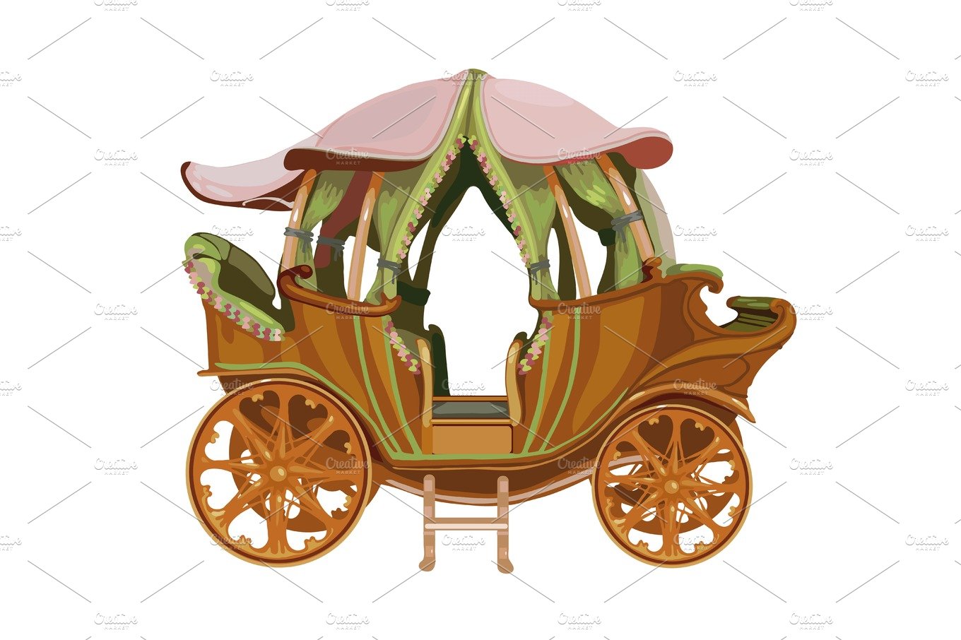 Cartoon carriage of Princess cover image.