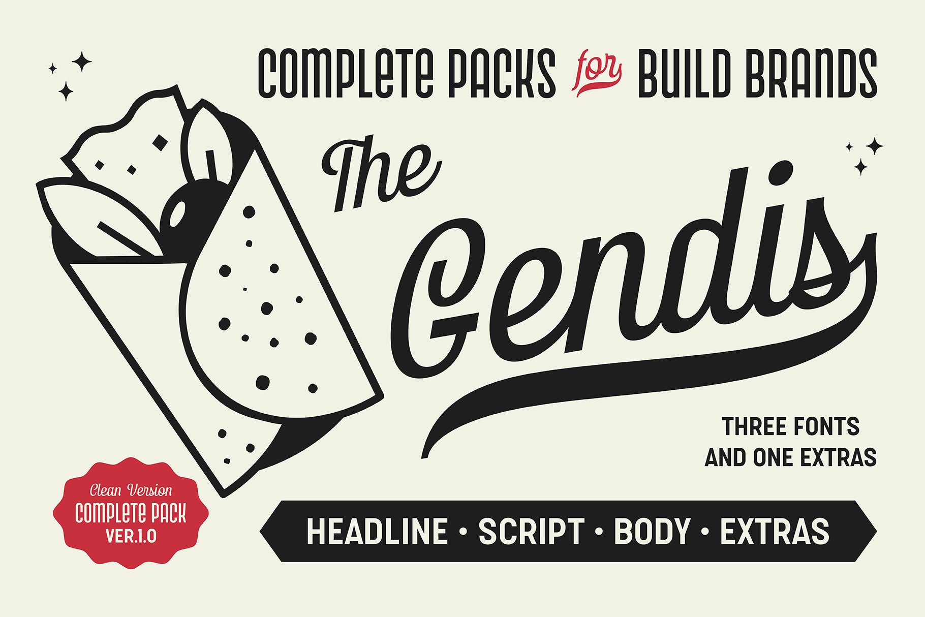 Gendis - Font Packs cover image.