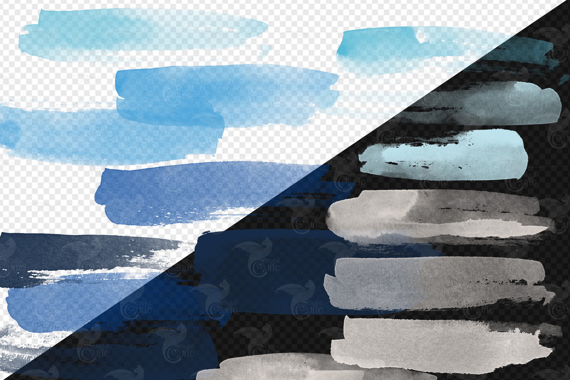 gentle beach watercolor brush strokes preview 3 927