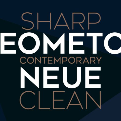 Geometos Neue Font Family cover image.