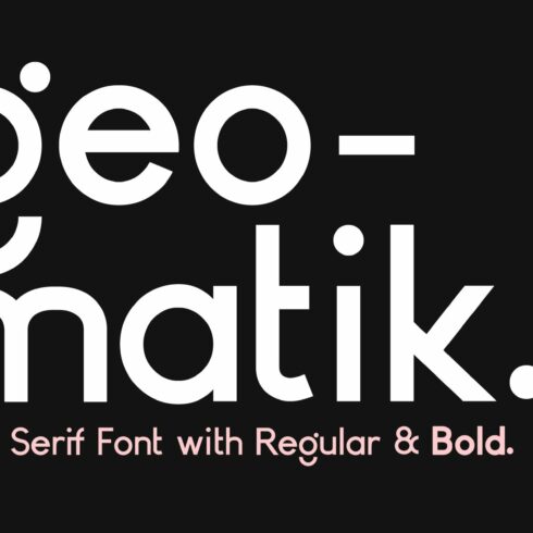 Geomatik - Modern Sans Serif Font cover image.