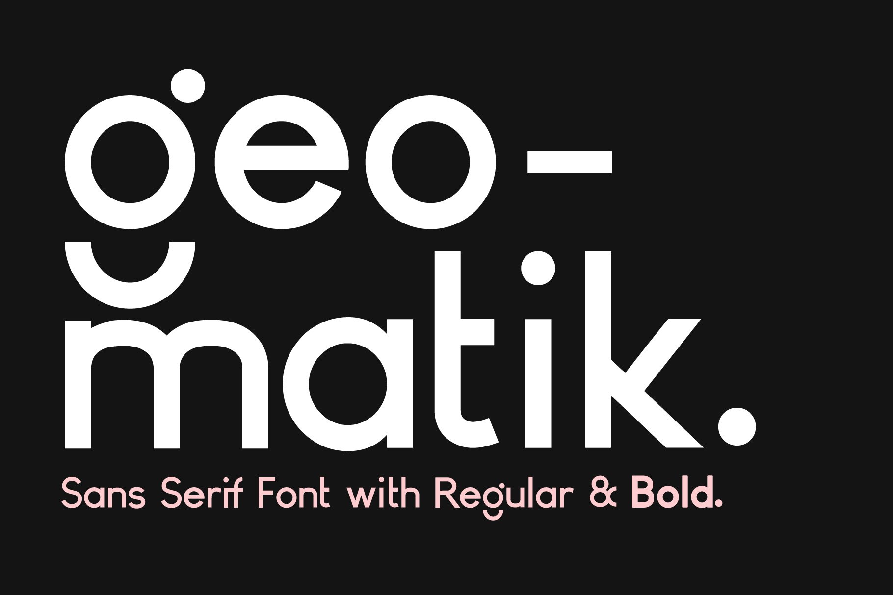 Geomatik - Modern Sans Serif Font cover image.