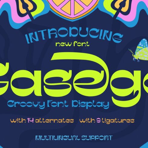 Gesego | Groovy Retro Font cover image.
