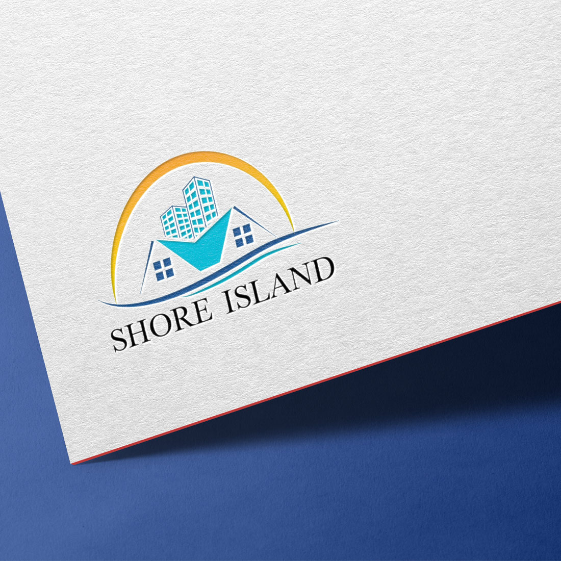 Shore Island Real State Company Logo Design preview image.