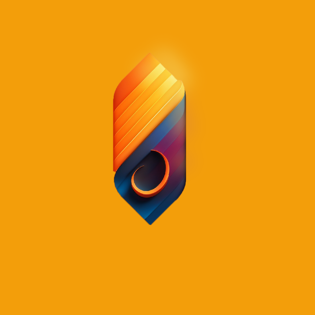 3D custom brand logo preview image.