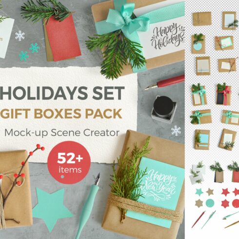 HOLIDAYS BOXES | Scene Creator cover image.