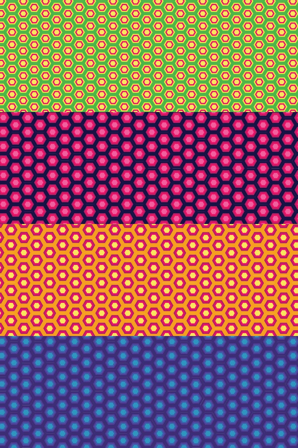 hexagon gift wrap pattern pinterest preview image.