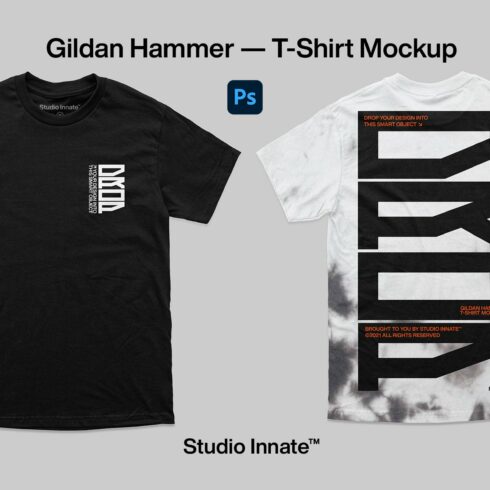 Gildan Hammer T-Shirt Mockup cover image.