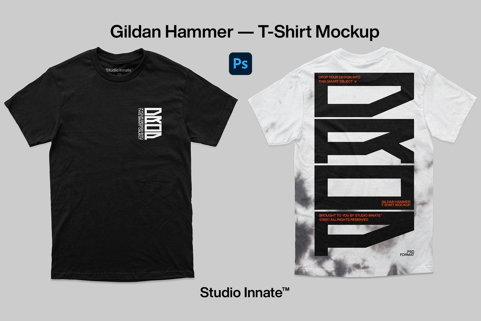Gildan Hammer T-Shirt Mockup cover image.