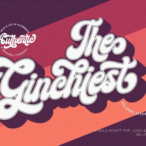 Ginchiest - Retro Bold Script cover image.