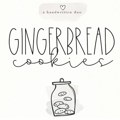 Gingerbread Cookies - A Font Duo cover image.