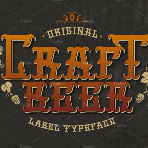 Craft Beer font & more cover image.