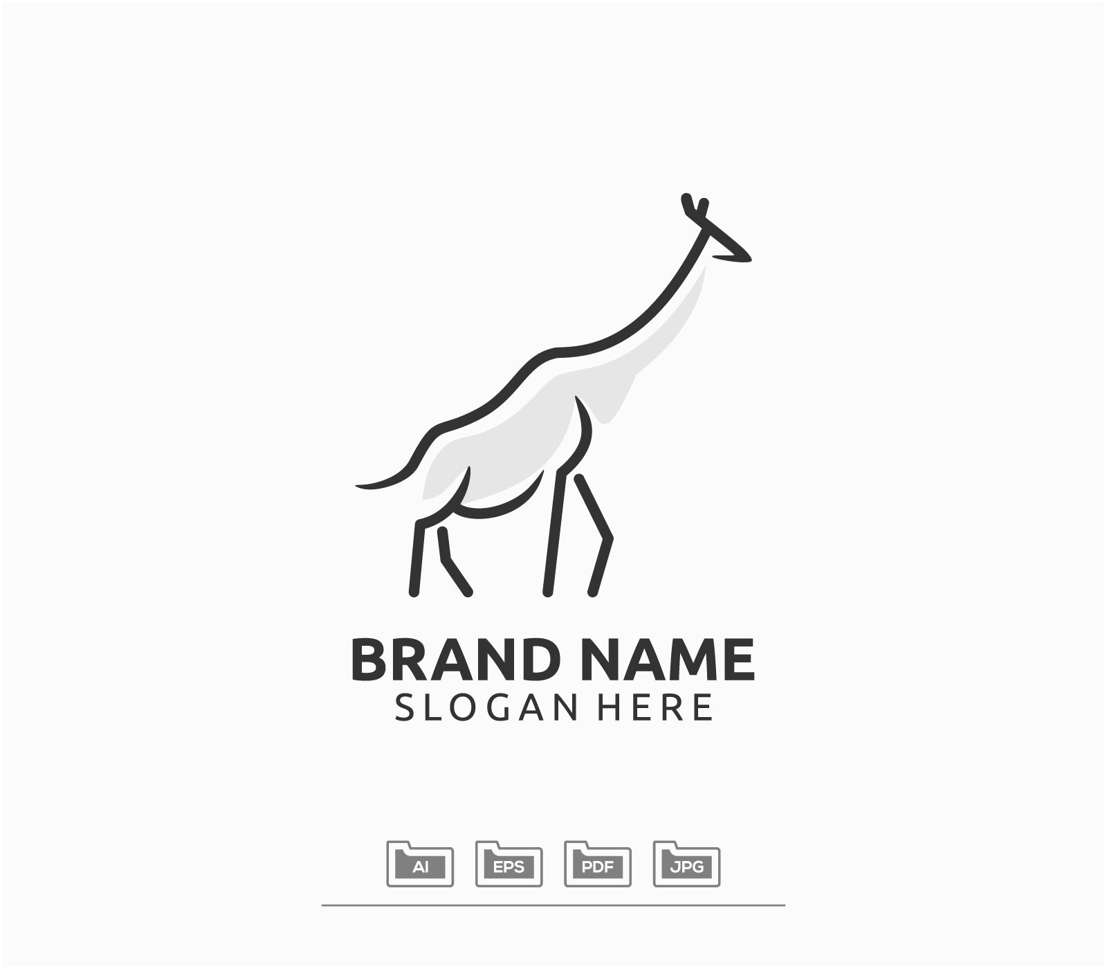 Giraffe Logo Design cover image.