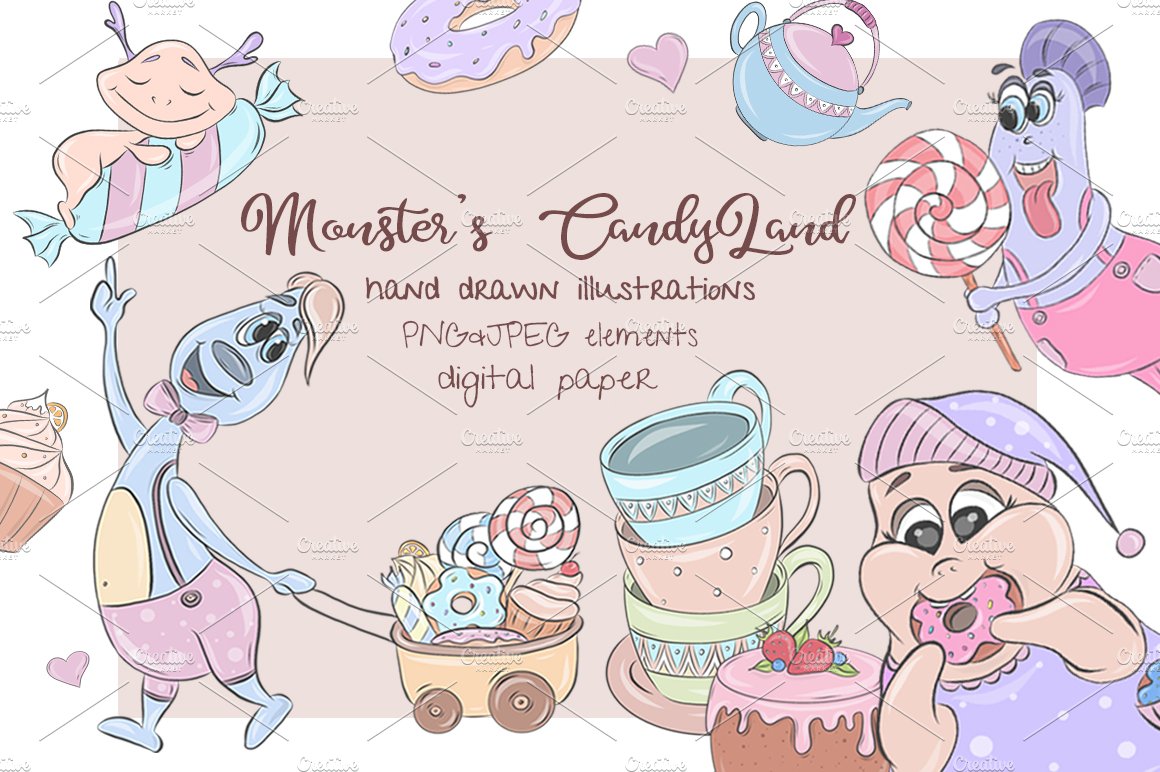 Monster's CandyLand set cover image.