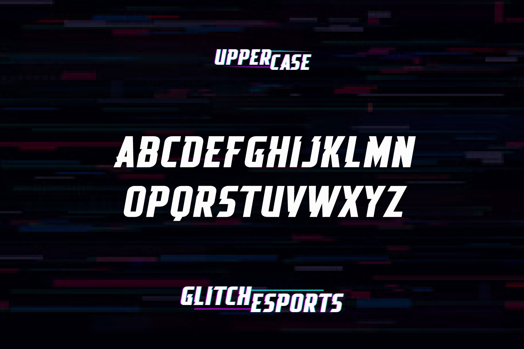 GLITCH ESPORTS DISPLAY FONT preview image.