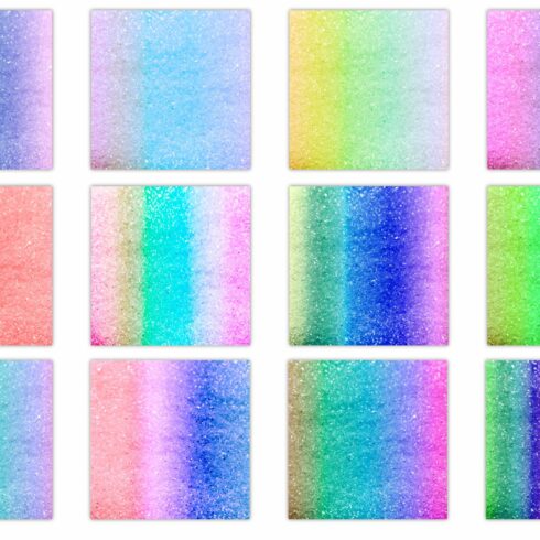 Rainbow Glitter Texture Backgrounds cover image.