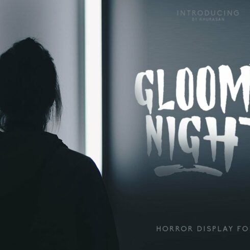 Gloomy Night Display Font cover image.