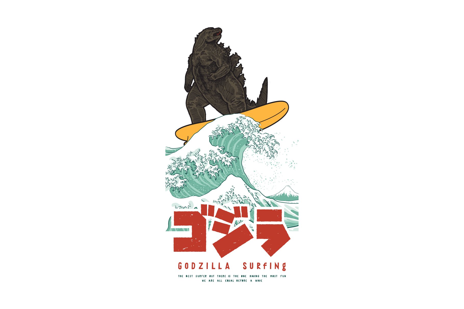 Japanese Monster Surfing cover image.