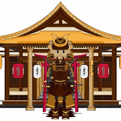 Fierce Samurai Warrior at Temple cover image.