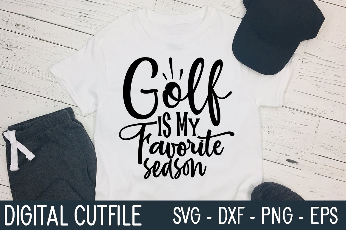 Golf is My Favorite Season SVG cover image.