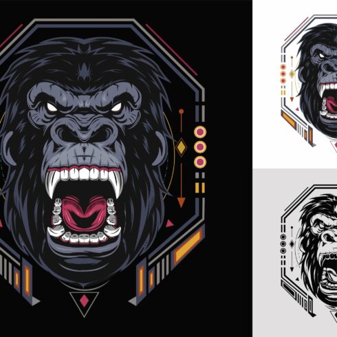 Mad gorilla emblem cover image.