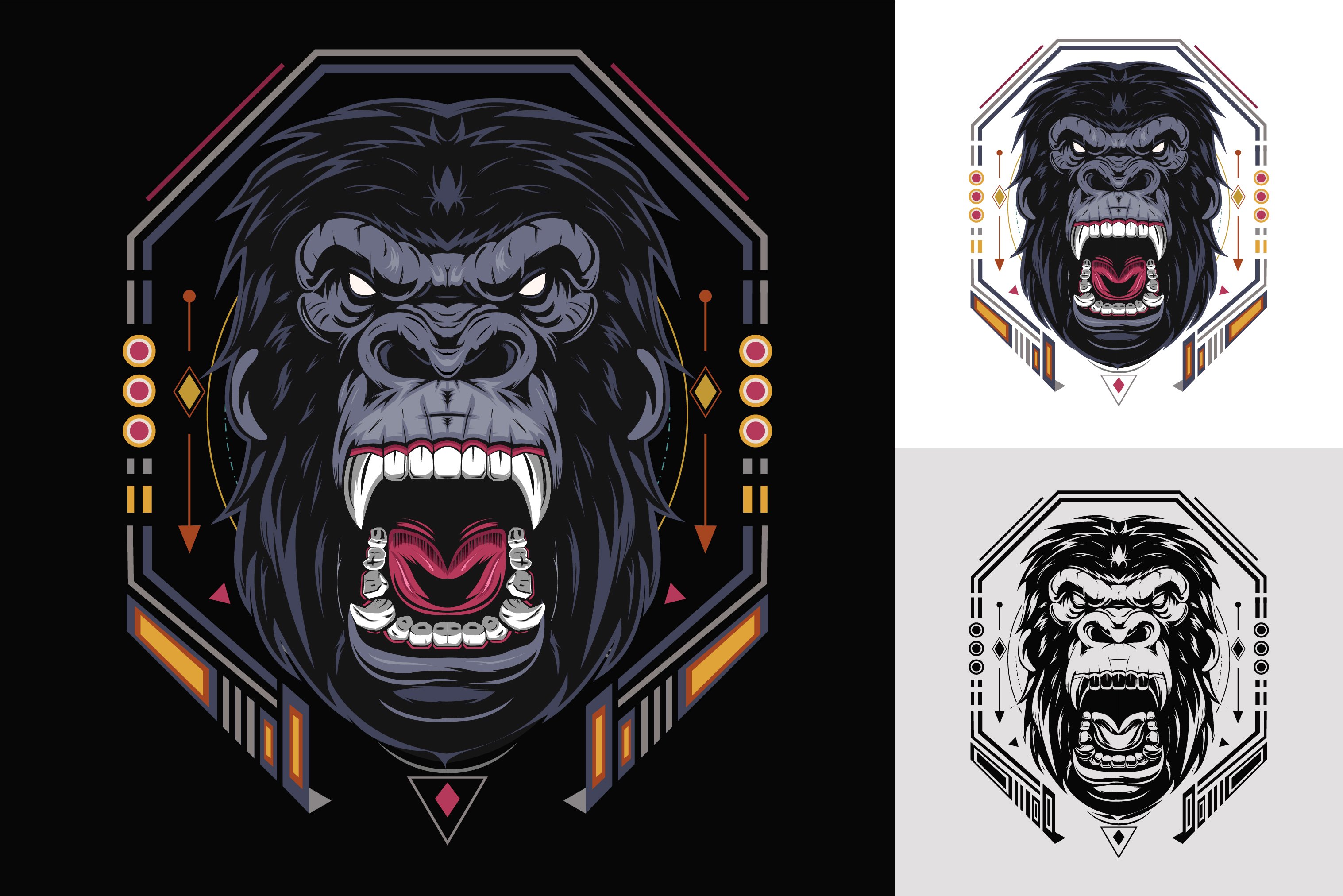 Mad gorilla emblem cover image.