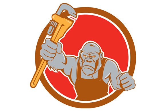 Angry Gorilla Plumber Monkey Wrench cover image.