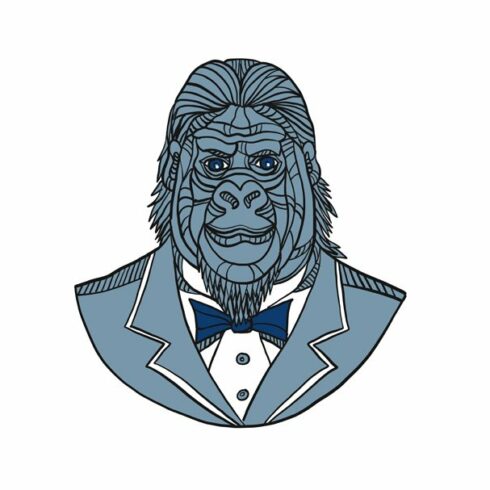 Gorilla Tuxedo Jacket Monoline Color cover image.