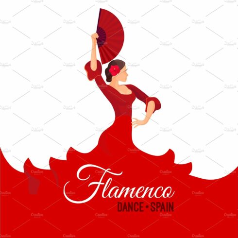 Flamenco dance Spain poster with cover image.