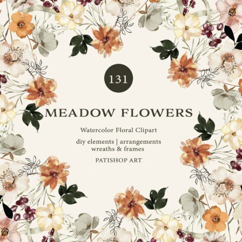 Watercolor Meadow Flowers Collection cover image.