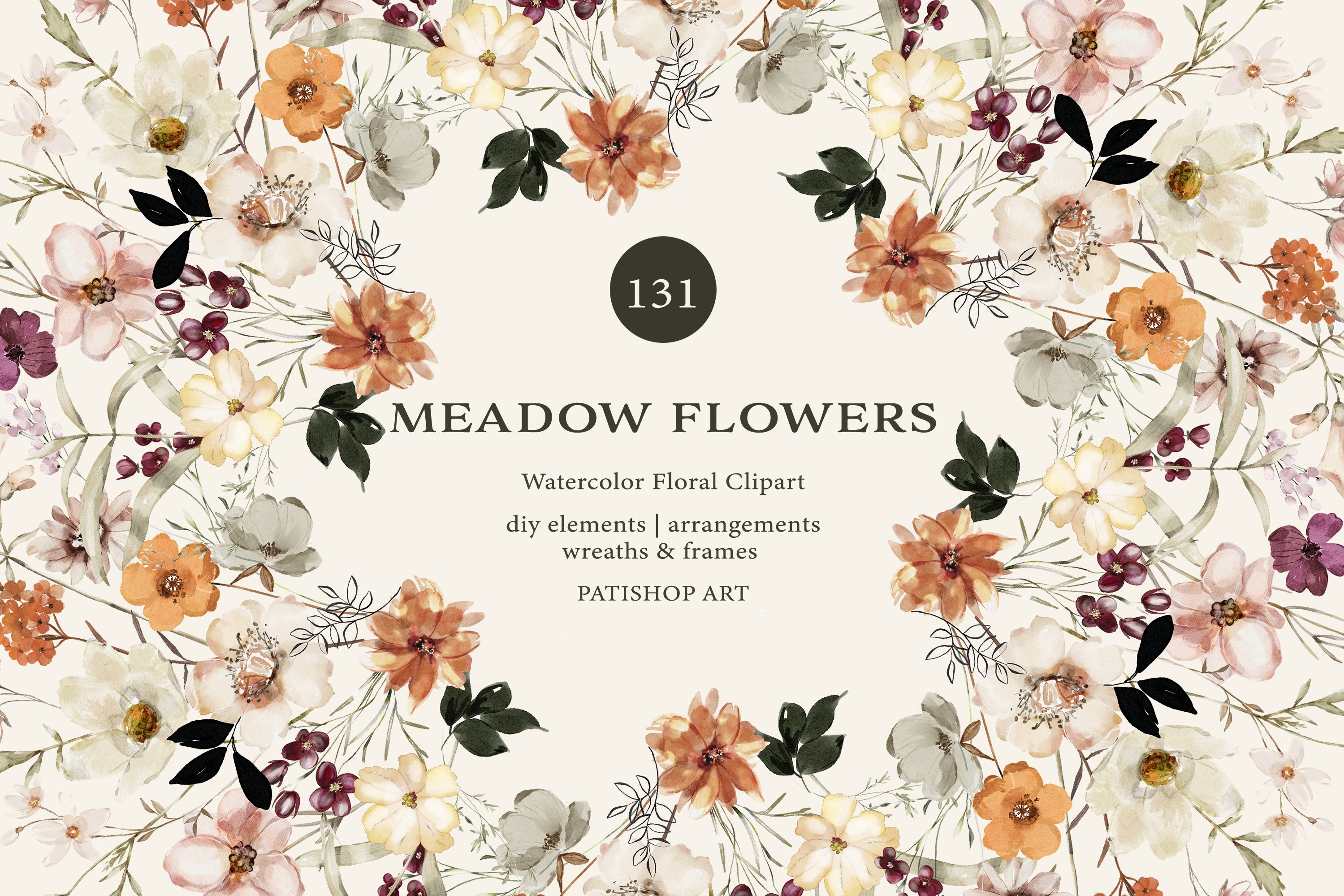 Watercolor Meadow Flowers Collection cover image.