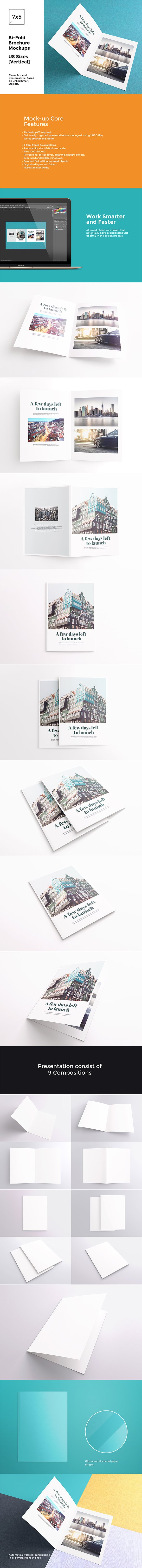 Bi-Fold Brochure / Flyer Mockups cover image.