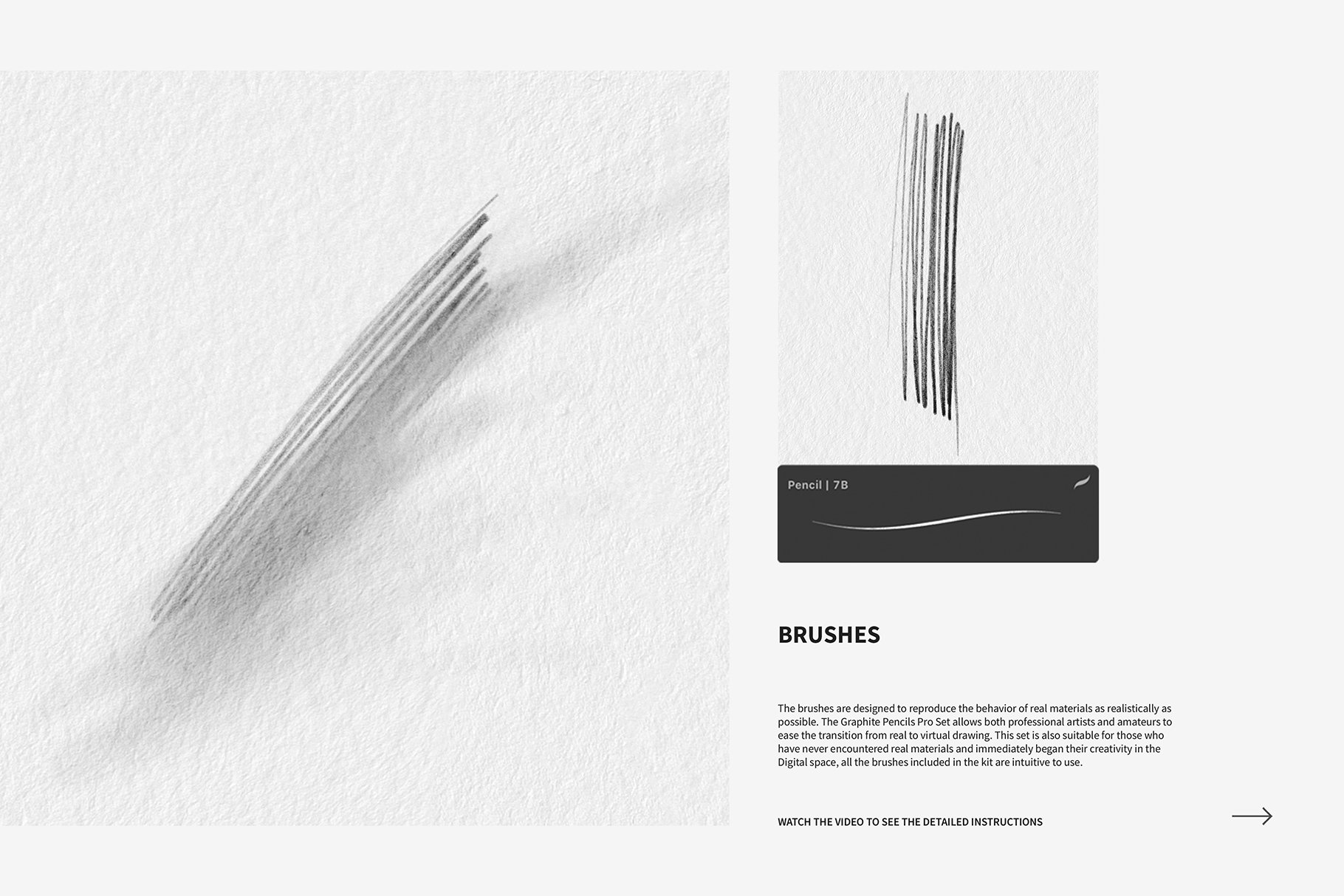 graphite pencils pro set brushes 864
