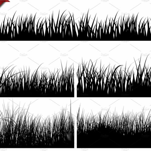 Seamless Meadow Grass Set cover image.