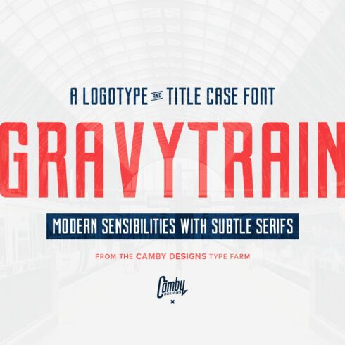 Gravytrain - A Display Font cover image.