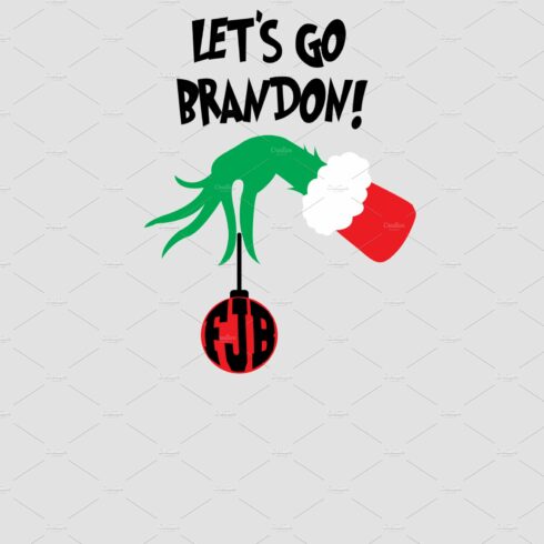 Let's Go Brandon Grinch SVG cover image.