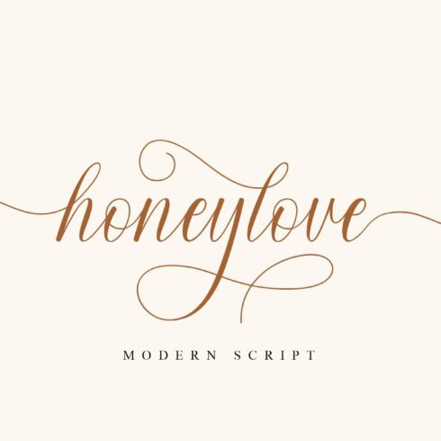 Honeylove - Modern Calligraphy cover image.