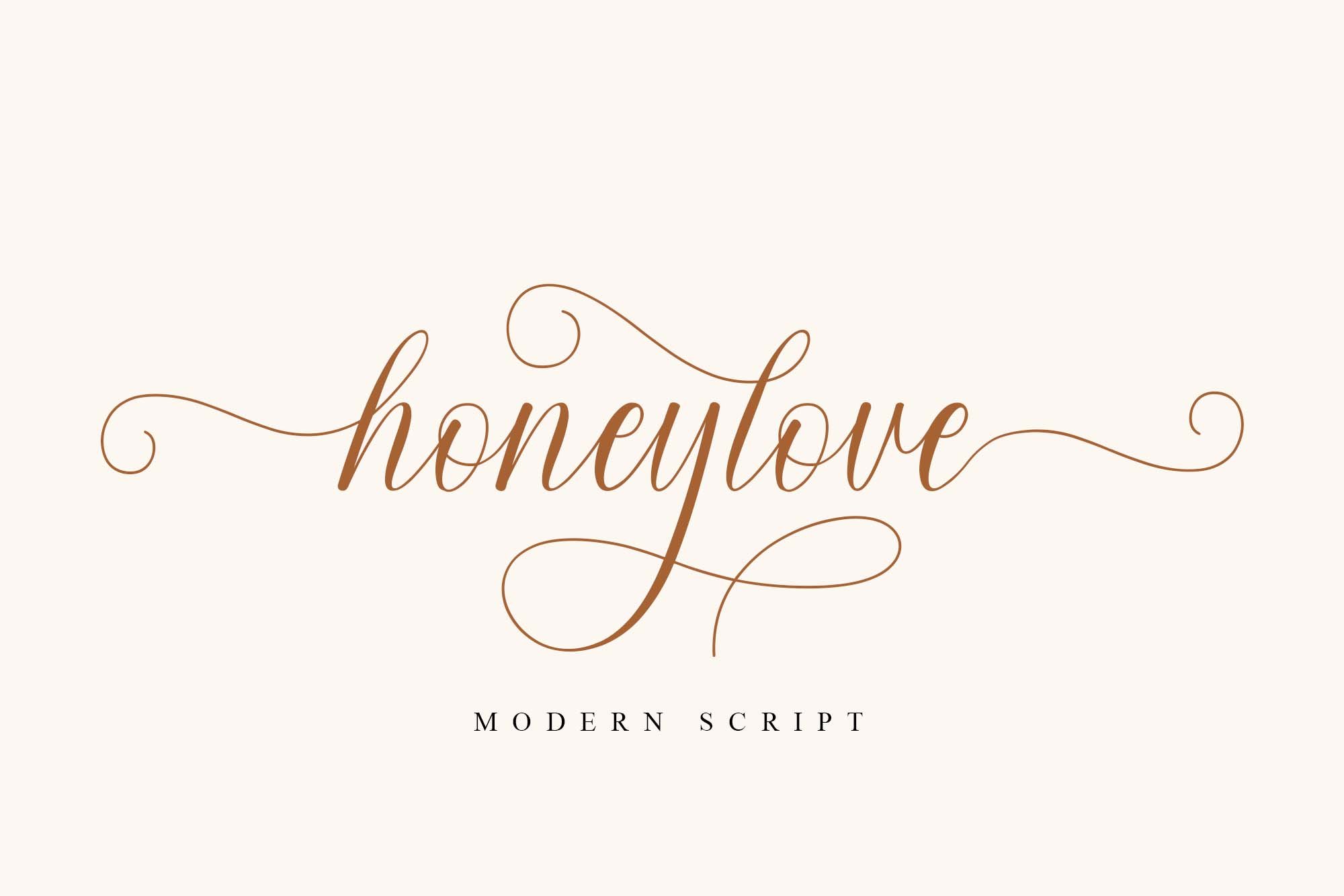 Honeylove - Modern Calligraphy cover image.