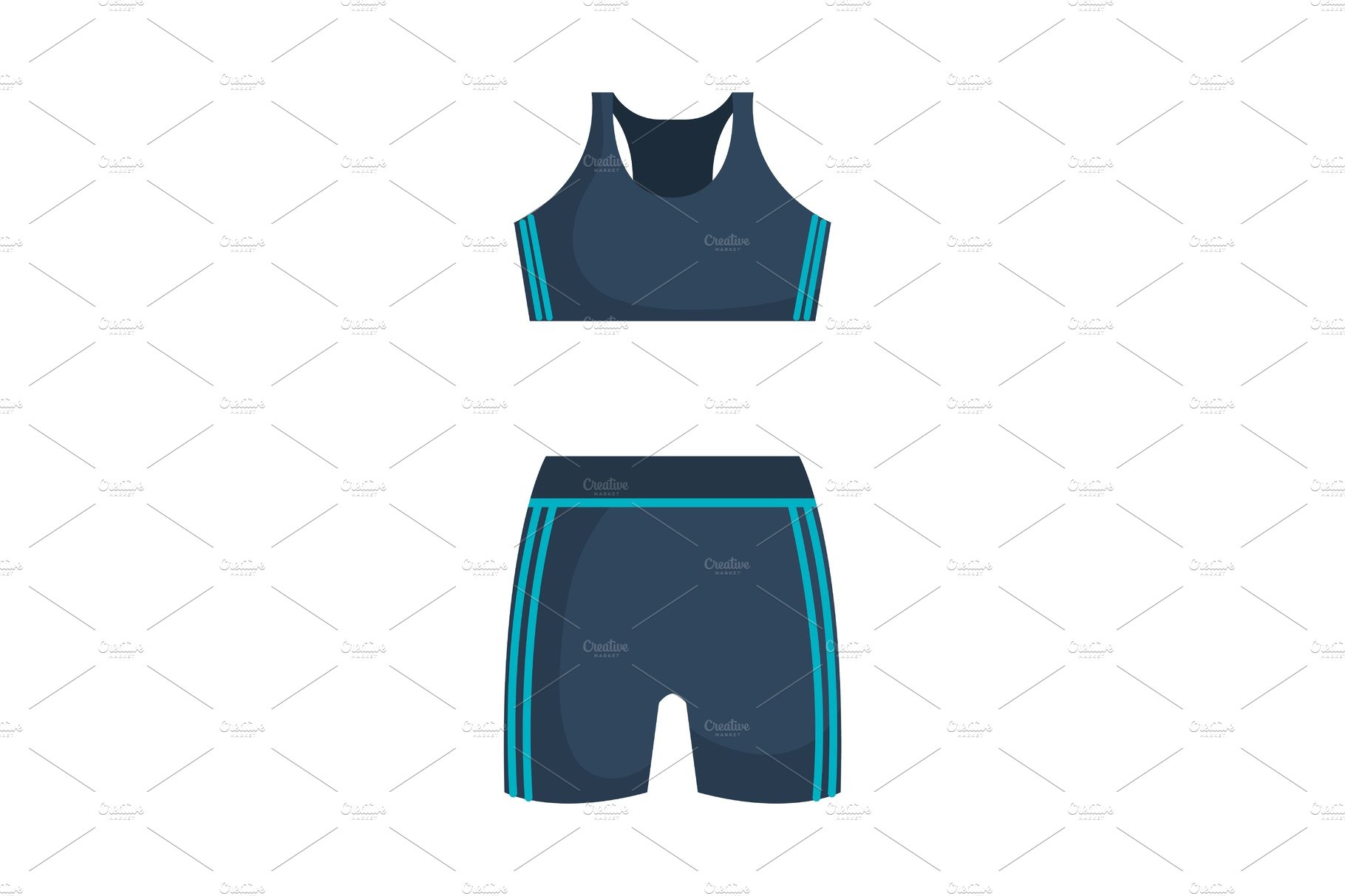 female sport clothes icon cover image.