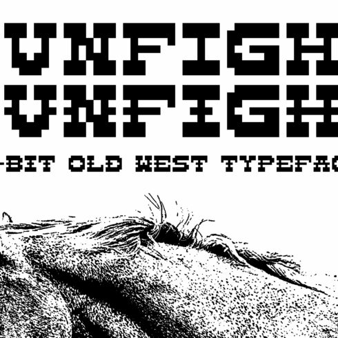 GunFight 8-bit Bitmap Typeface cover image.