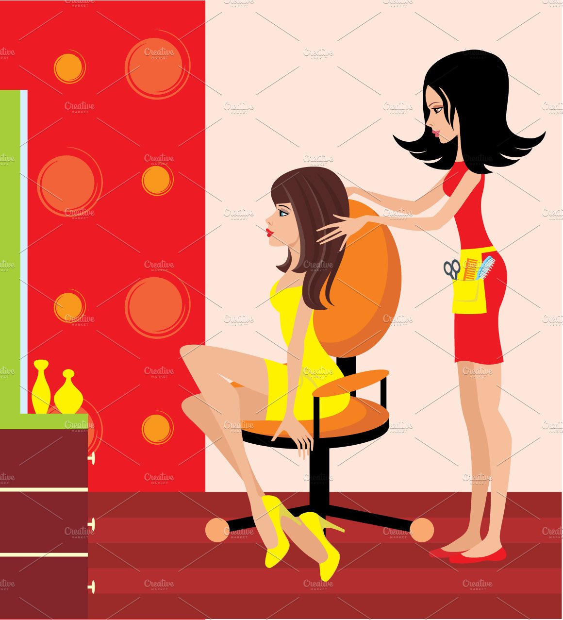 Woman in a beauty salon. preview image.
