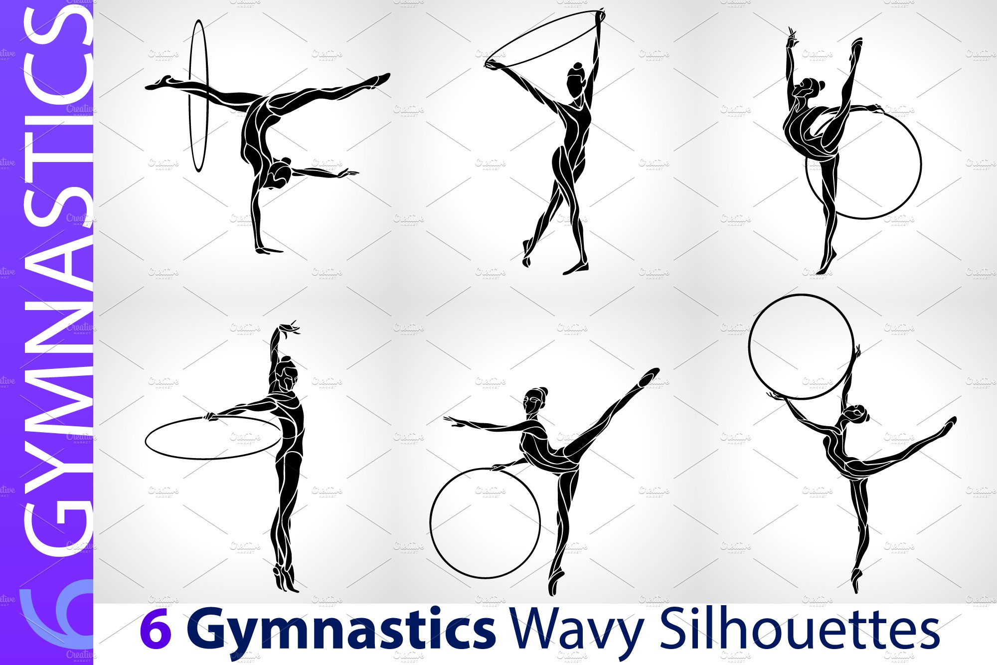 Professional Sport Line Vector Collection - Rhythmic Gymnastics Equipment  With Names. Unique And Modern Set Isolated On Background. Summer Sport  Collection. Royalty Free SVG, Cliparts, Vectors, and Stock Illustration.  Image 47306545.