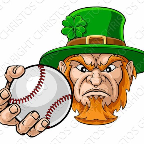 Leprechaun Holding Baseball Ball cover image.
