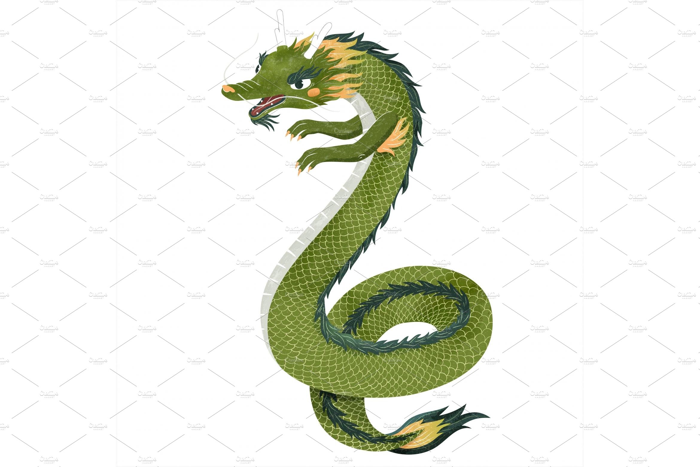 Adorable Chinese dragon cover image.