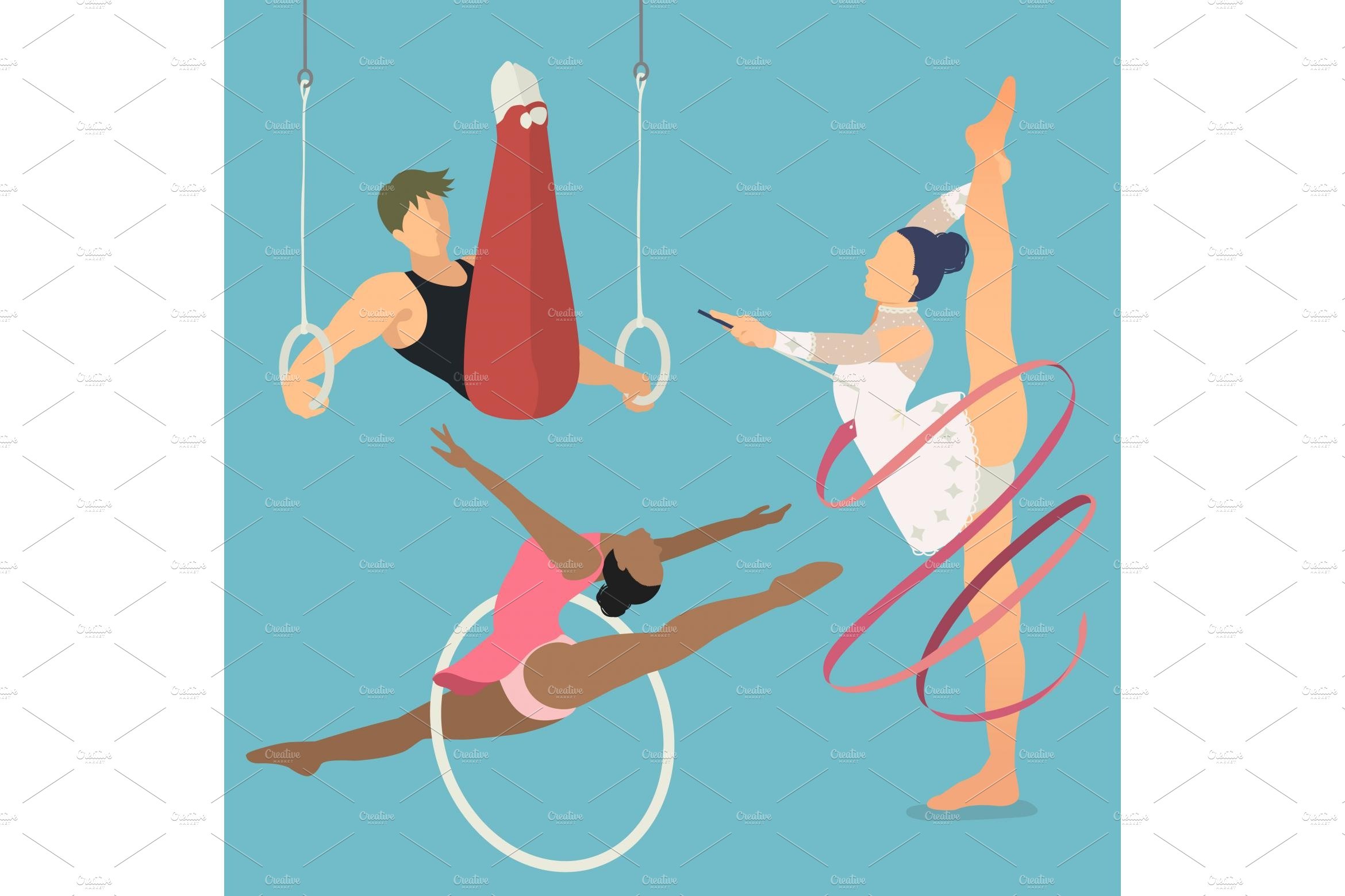 Rhythmic and artistic gymnastics cover image.
