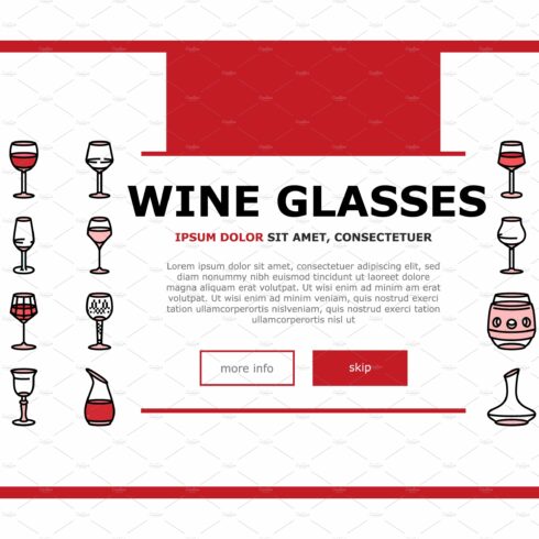 wine glass red drink alcohol landing cover image.