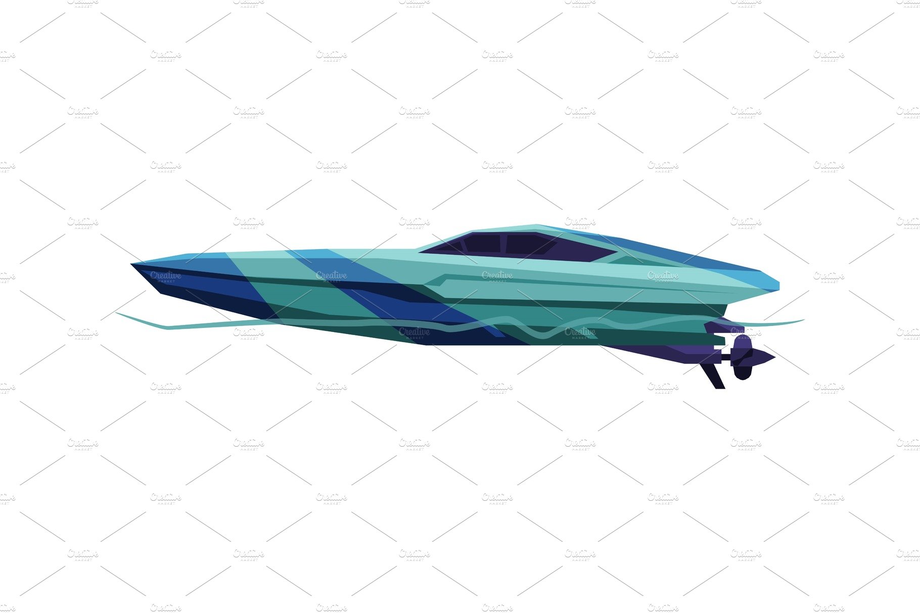 Power Boat or Speedboat, Blue cover image.