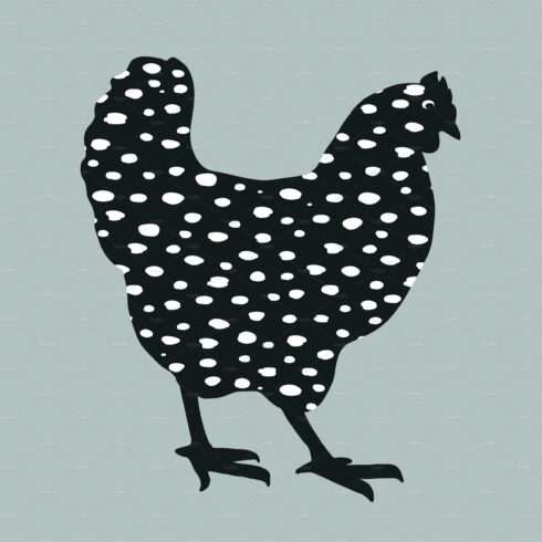 Speckled hen icon, dappled hen cover image.